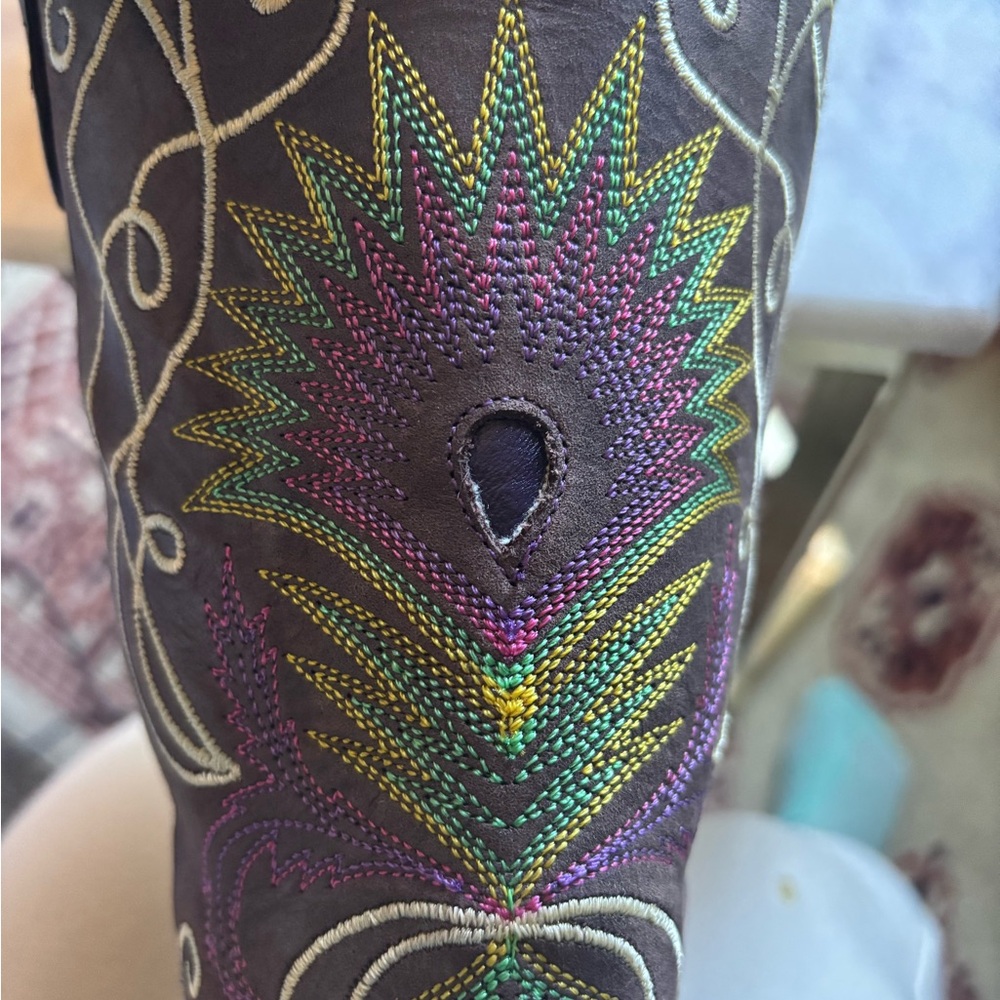 Tony Lama Vacquero Cowgirl Boots Size 7.5 - Like New! - Picture 5 of 10